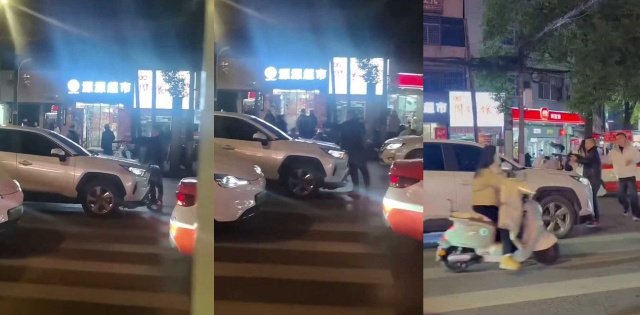 湖北潜江醉酒男子持玩具枪截停车辆惊魂 东门路口交通受阻警方及时处置