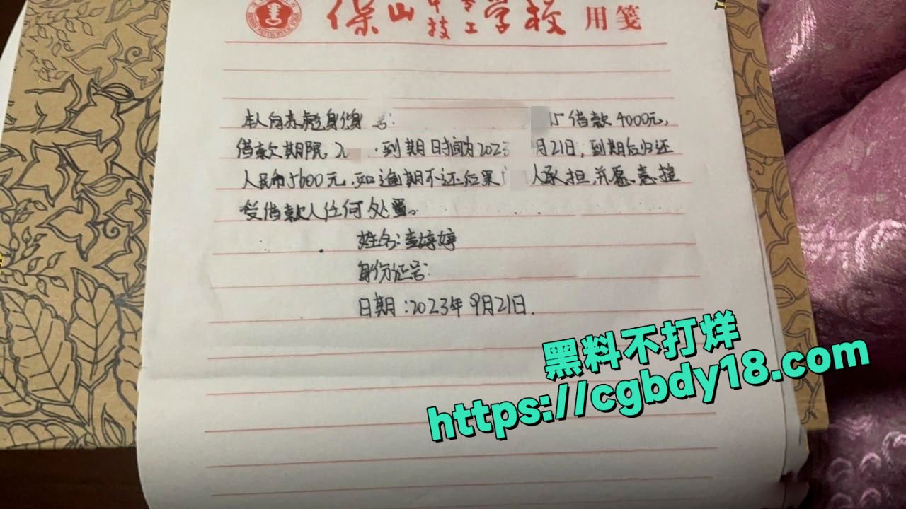 保山技工学校 美女查婷婷 自拍逼逼特写抵押视频2