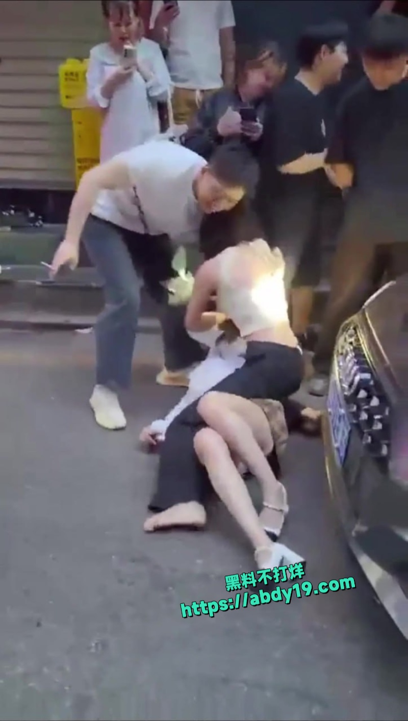 广州街头原配暴打小三 3
