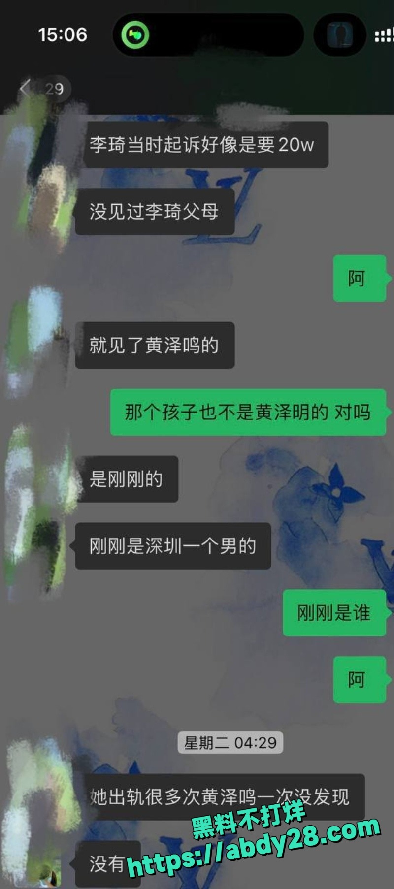 李琦恋爱中出轨多次怀孕赖男友31