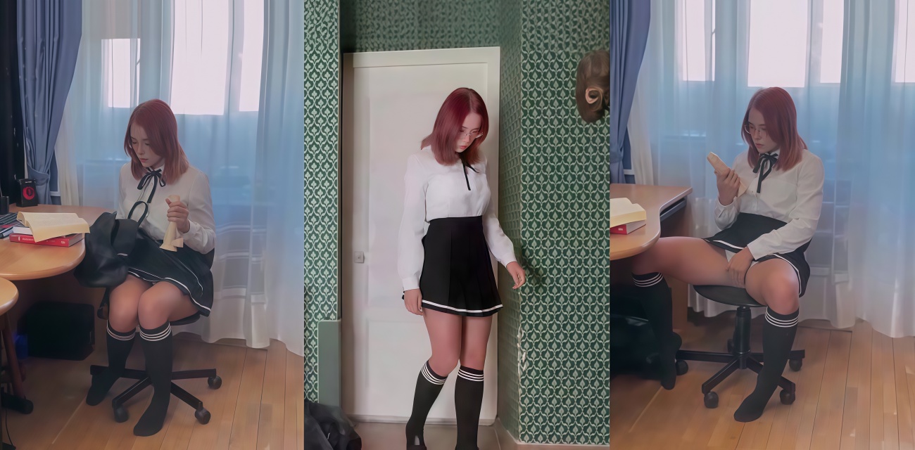 欧美红发学生妹SweetieFox 被发现自慰 被惩罚爆操 颜射到眼镜上