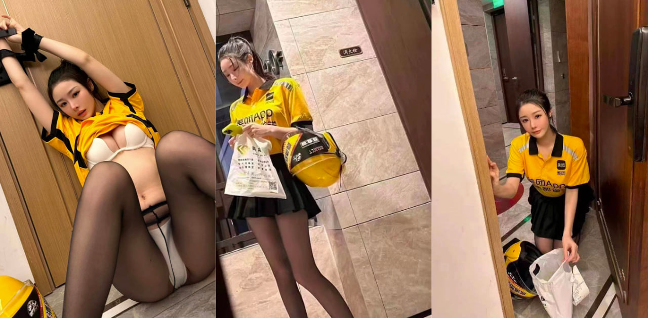 美团外卖上线一线女神为其送货！花式找鸡新玩法～质量必须杠杠的！