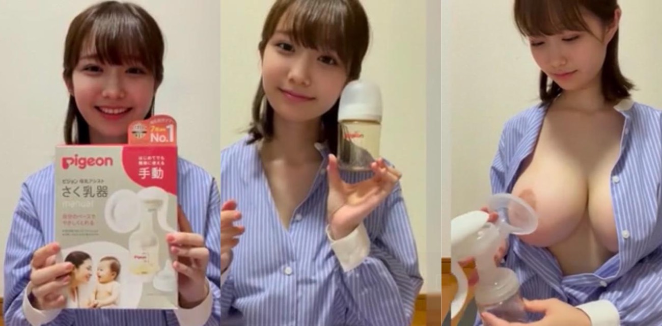 日本大奶美女挤奶器亲身教学视频 极品金乳巨乳丰满晃荡如水球 戴上挤奶器嗡嗡吸吮奶水喷溅镜头