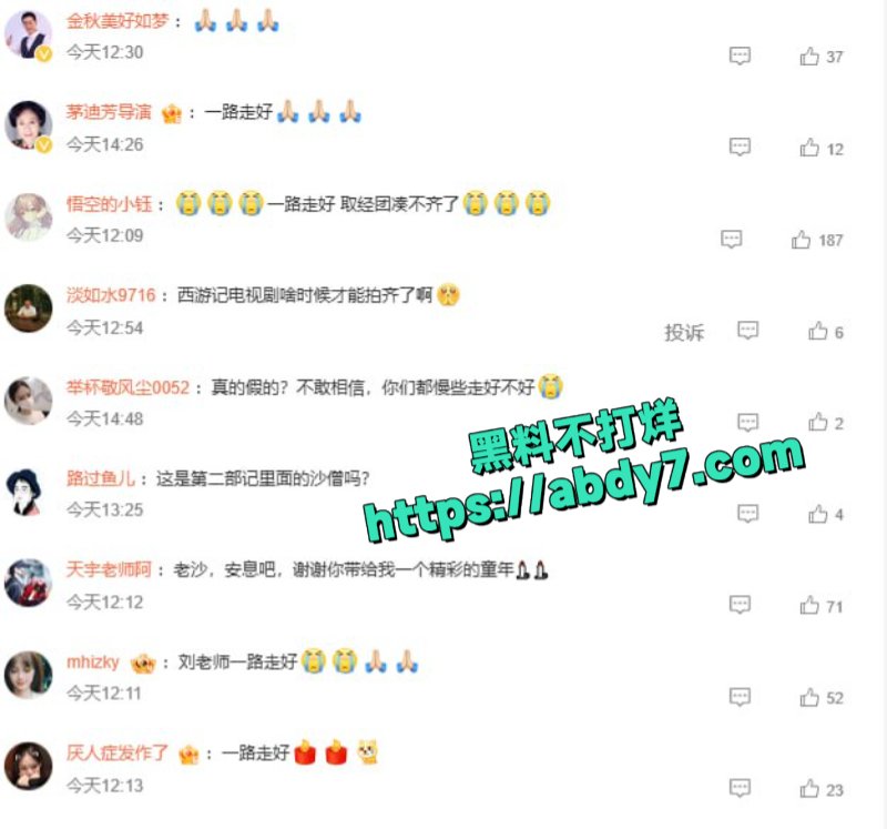 西游记饰沙僧刘大刚去世2