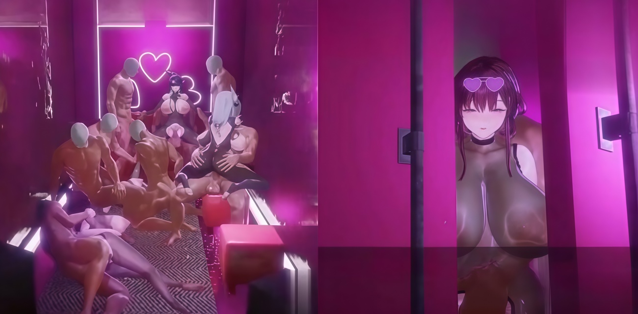 3D大神AnkiiMMD安琪新作 巨乳妈妈卡芙卡小巷群P 子宫被壮男灌满