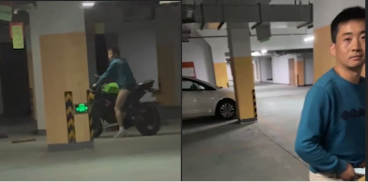 常州路劲城市花园 男子深夜强奸摩托车被抓原视频流出