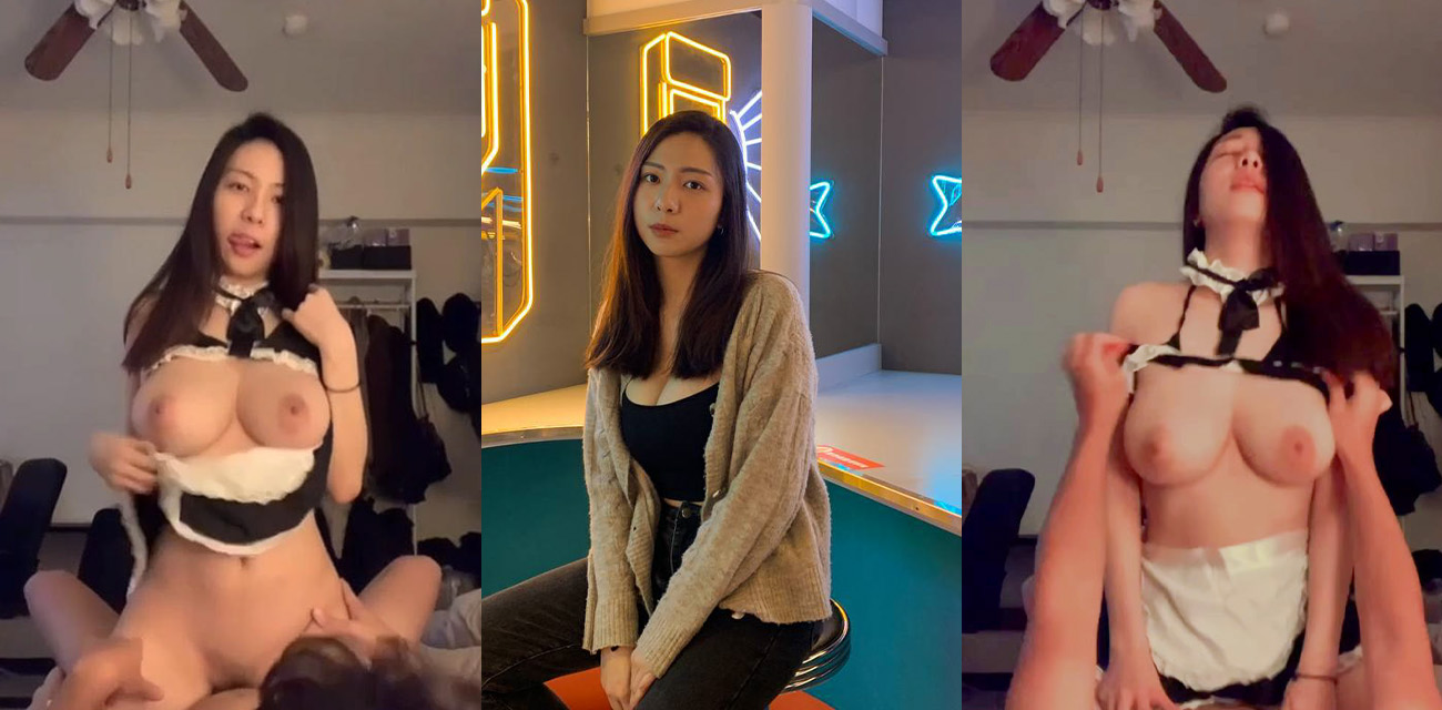 高颜值巨乳妹子私拍视频流出 穿着女仆装主动骑乘 一对奶子上下晃到你眼晕