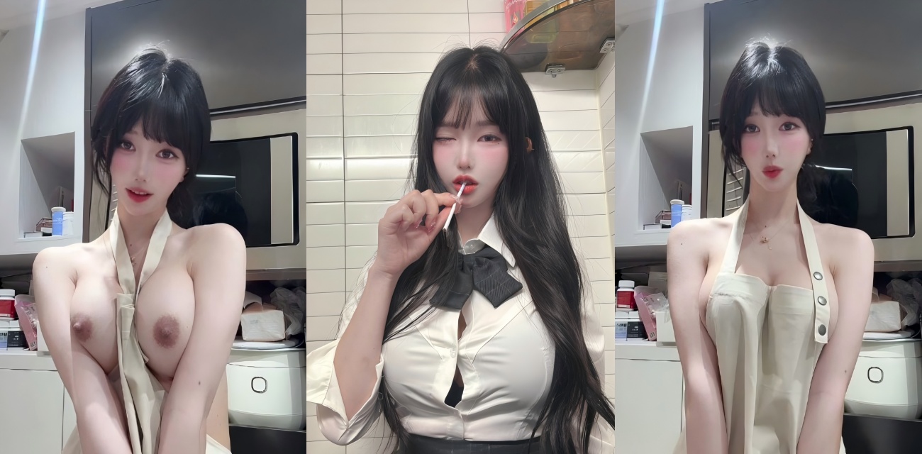 韩国巨乳嫩模Yuniini 清纯脸蛋藏不住火辣身材 厨房露胸热舞 丝袜美腿太撩人