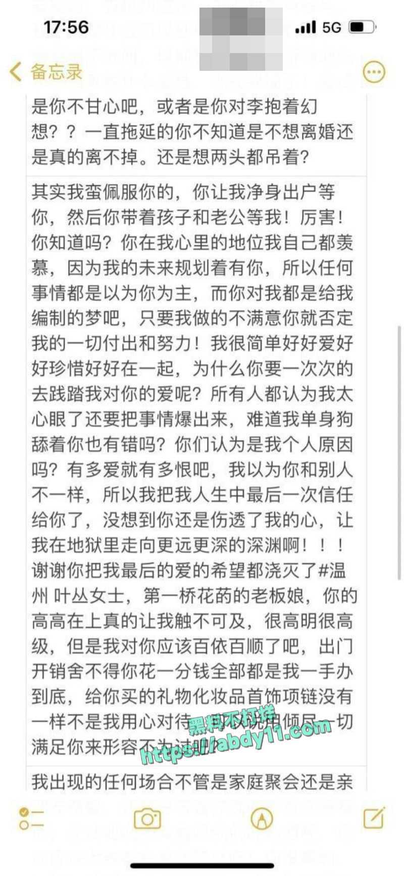 温州第一桥花店老板娘叶女士不雅视频流出