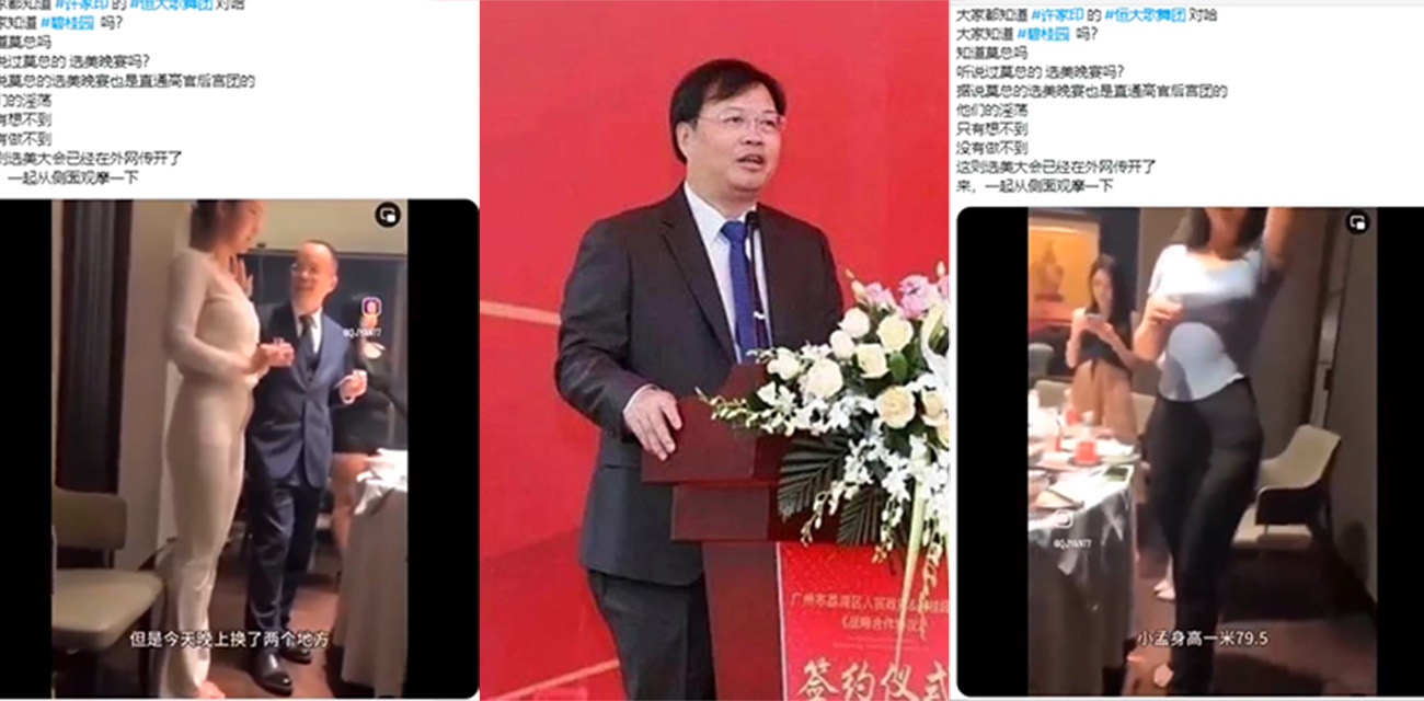 碧桂园老总 莫斌 的选美盛宴 当行业领头人确实不容易每晚忙着选妃入床！