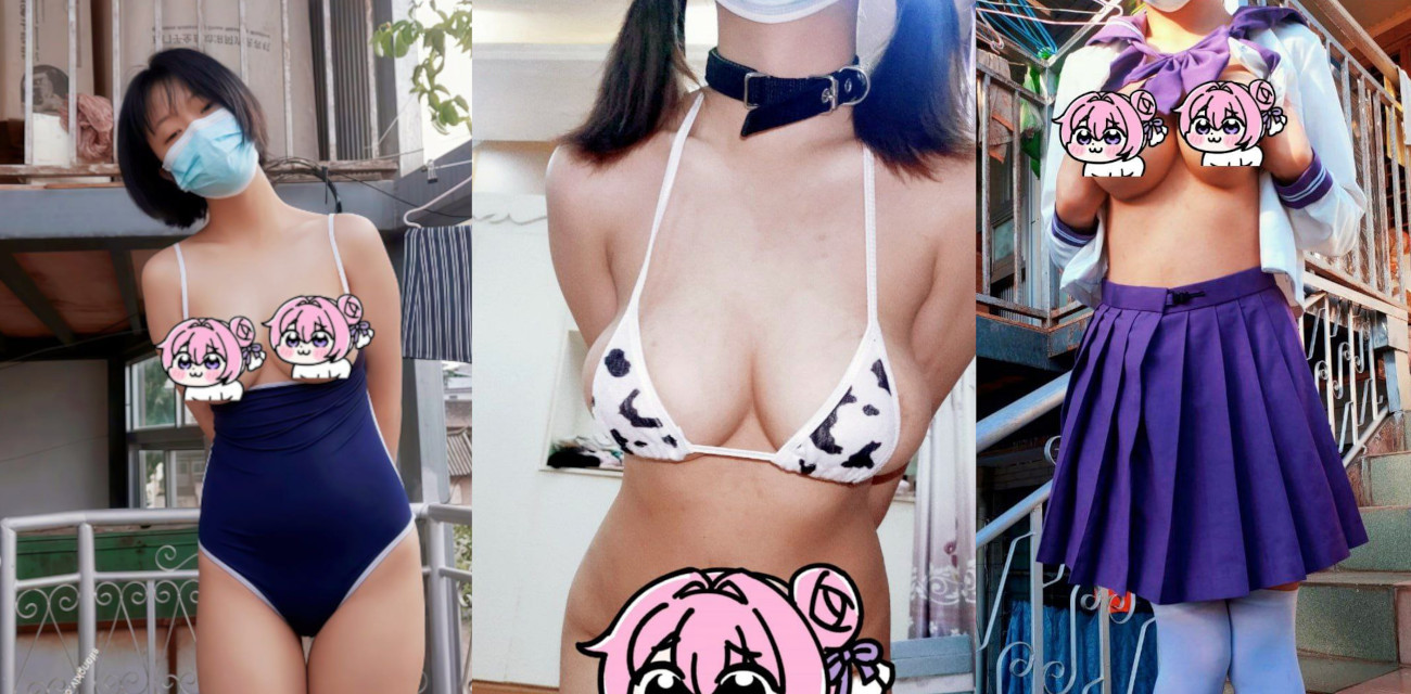 巨乳精神小妹 咩咩 童颜巨乳户外露出天台自慰 天台放飞超大胆