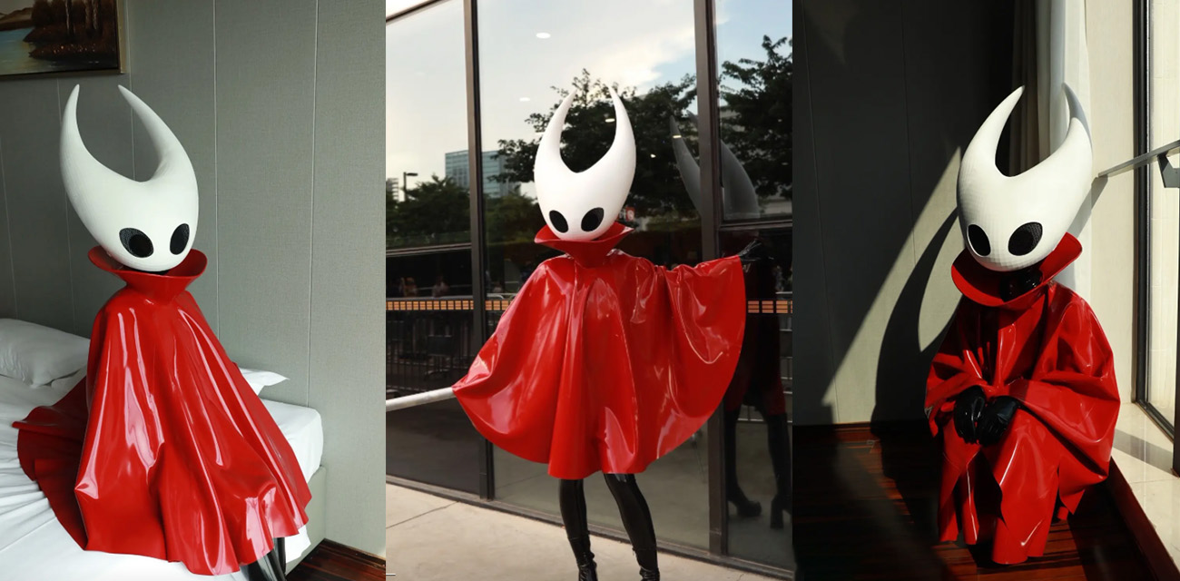 毛妹大奶Coser Mollyredwolf空洞骑士皮衣 深喉吞到根 中出后入狂干