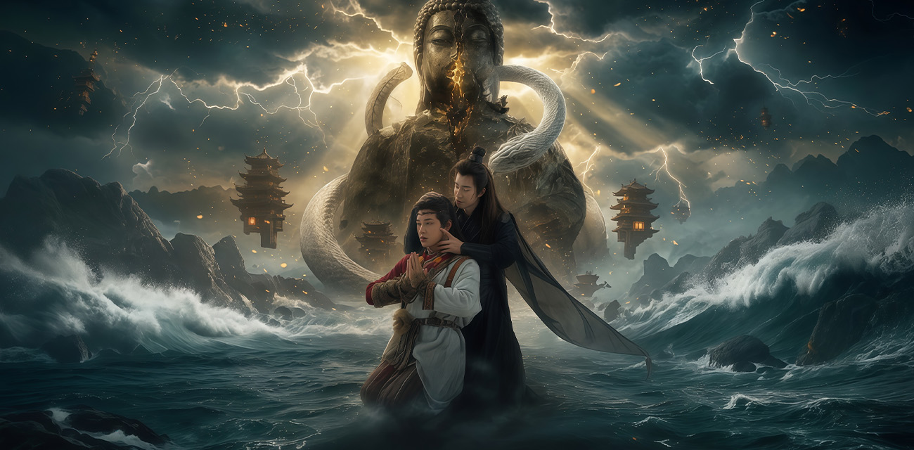 抖音ai短剧古装 法海前传swang男版完整版流出 法海被黑蛇按在蒲团上后入 谁懂这种反差