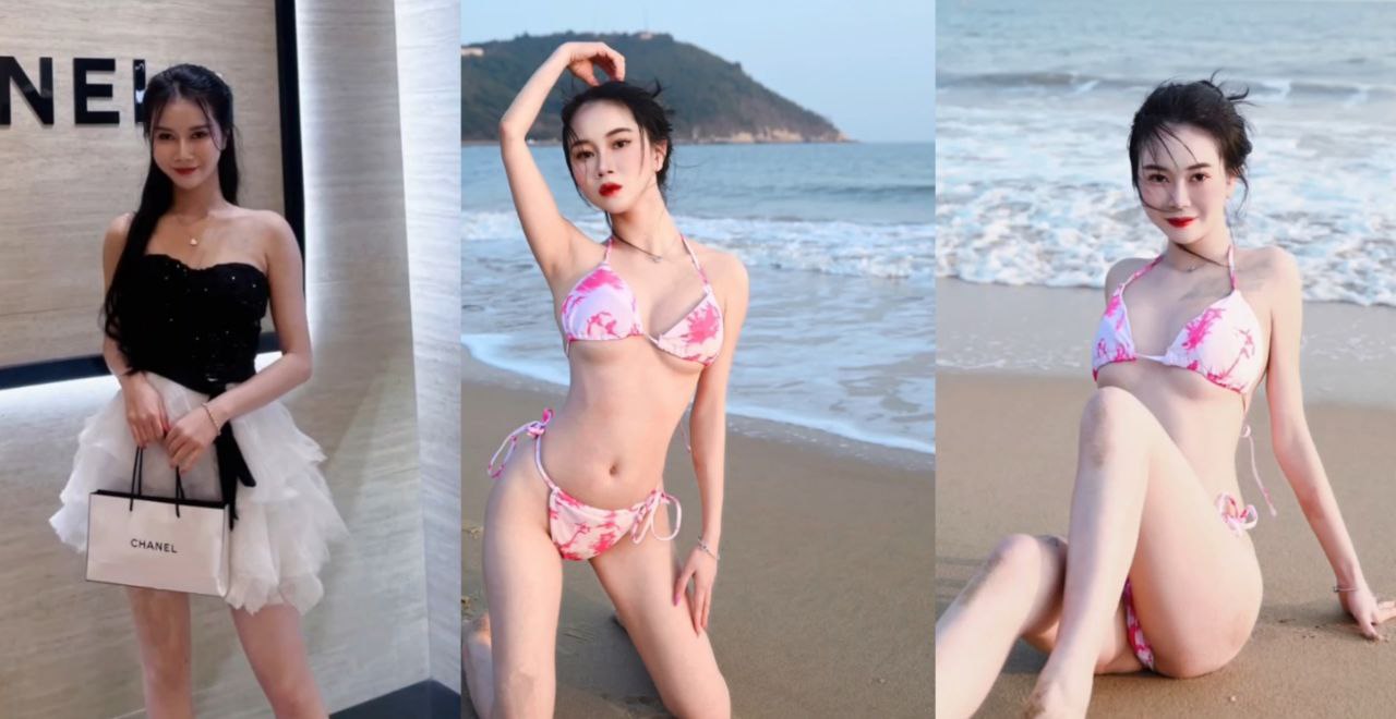 广东高颜值女神 晴晴沦为富人的母狗 身穿各种情趣套装给富人任意蹂躏调教！