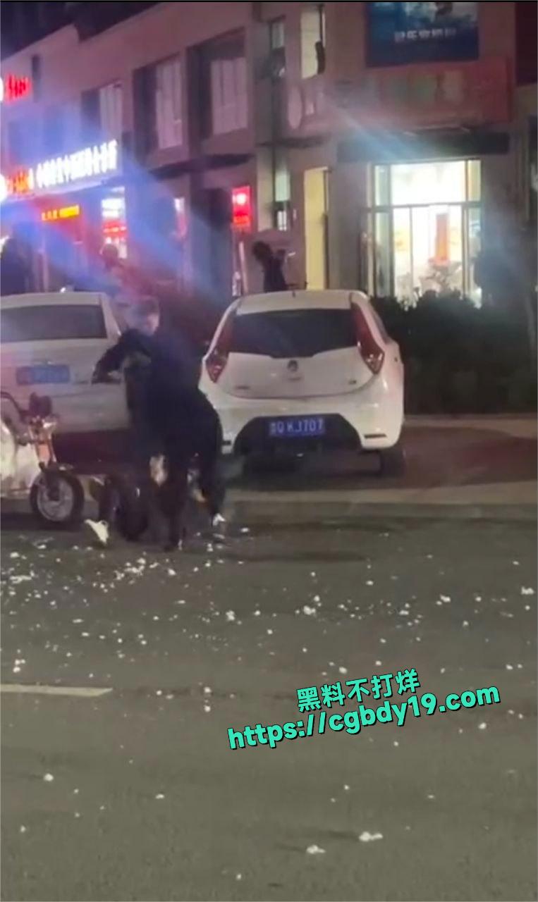 精神小伙打架太狠了