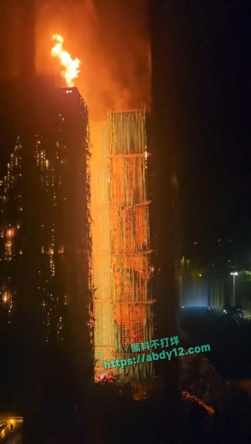香港大埔宏福苑维修工地起火 15