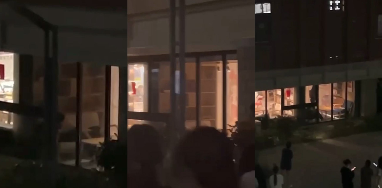 福建平潭职业技术学院 情侣隔着单向玻璃做爱被围观拍照却毫不知情 这下学校表白墙不炸了吗