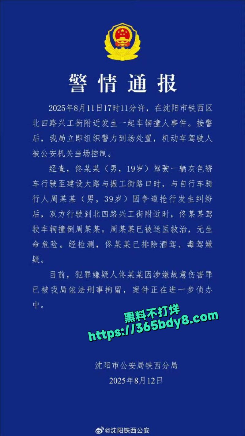 沈阳00后开车撞人碾压1