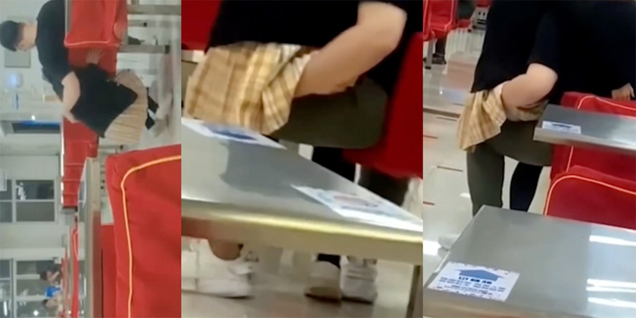 又一学校食堂出演大戏 现在流行在食堂里口爆跟扣逼吗？年轻真好