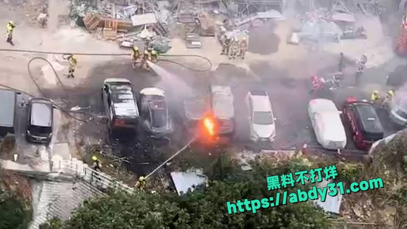 香港新界屯门小坑邨附近发生一起火灾 9