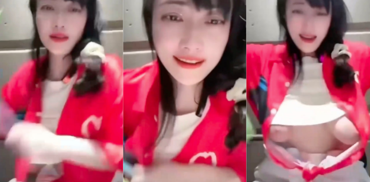 抖音 kj.hgiuyyb.nmk.g 会员直播敲鼓才艺中女主大肆裸露木瓜型下垂的大奶！被网友大赞木瓜起码5斤！