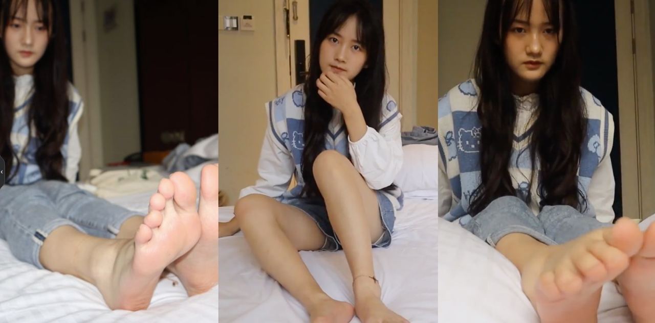 印象足拍『鸭鸭』骗学妹只是脚模拍摄加精油按摩！专找失足大学生进行拍摄！