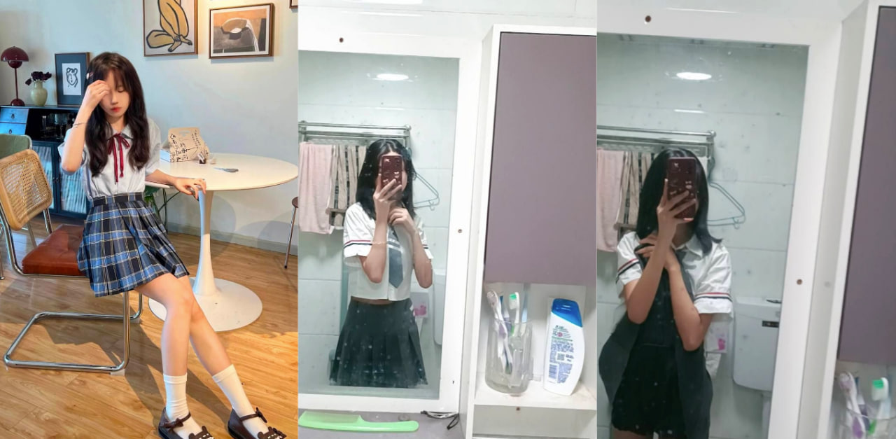 小红书认识的JK妹子！软磨硬泡了好久而且天天给她发红包这才答应大哥拍奶子和粉穴～