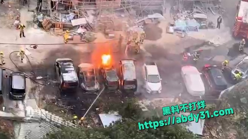 香港新界屯门小坑邨附近发生一起火灾 11