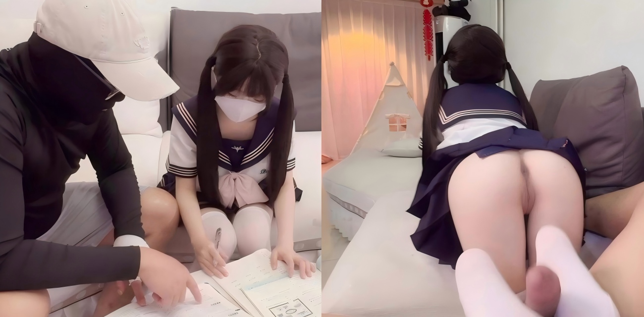 糖心vlog网黄小欣奈 老师给小欣奈补课 500块换她足交口交啪啪