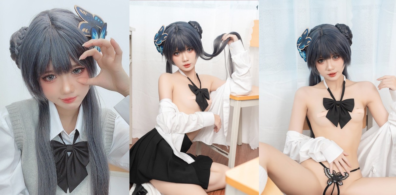 极品福利姬PoppaChan COS龙华妃咲 身材诱惑展示湿身挑逗