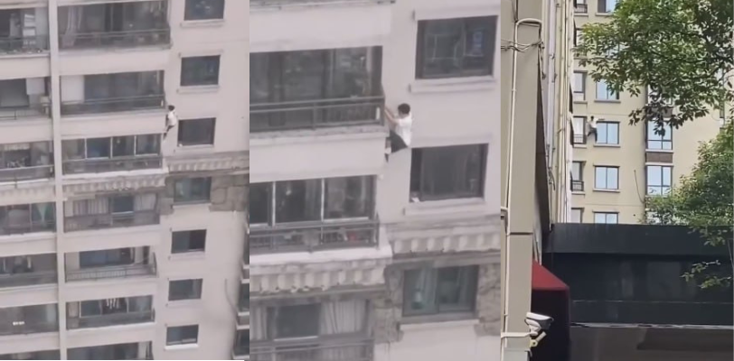 疑似偷情的“老王”被发现后徒手光脚从37楼爬到1楼!堪称“老王”界的天花板!