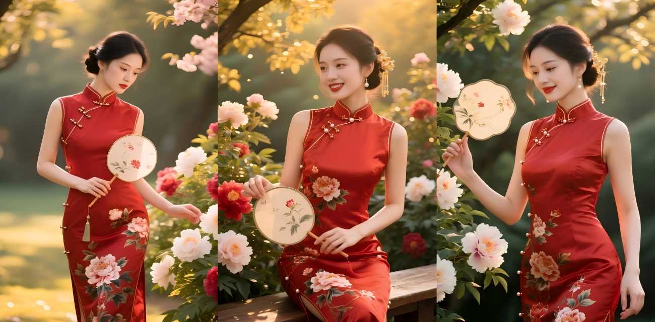 美少女米胡桃MeeHuTao 新年旗袍白丝柴郡猫 旗袍开叉拜年炮