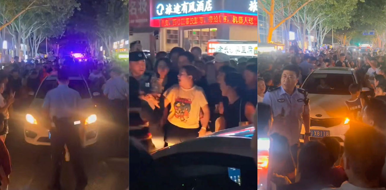 河南济源原配捉奸现场视频 这原配是真的猛 竟在汽车主干道上舍命捉奸