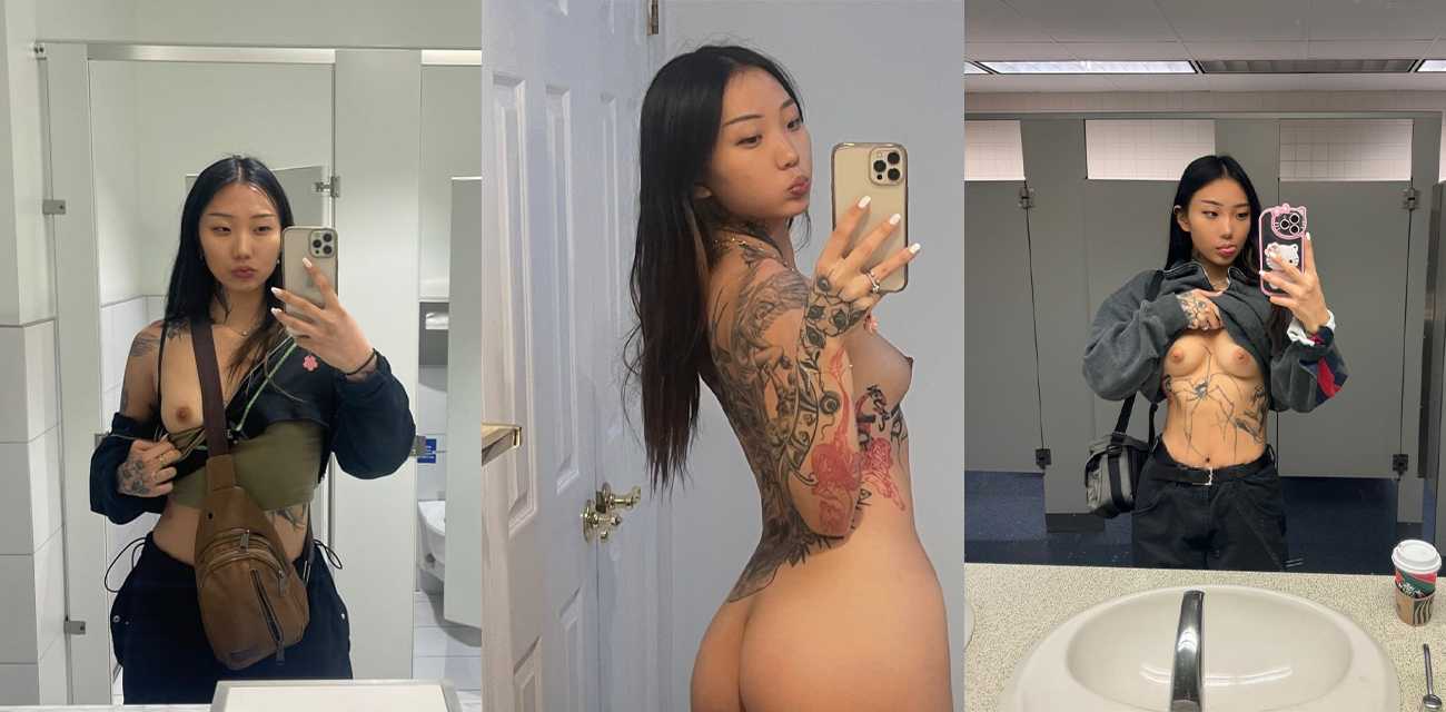 亚裔网红 Saucekay 妥妥的媚黑婊 主动给大屌黑人口交 被黑哥抓着屁股爆操内射！