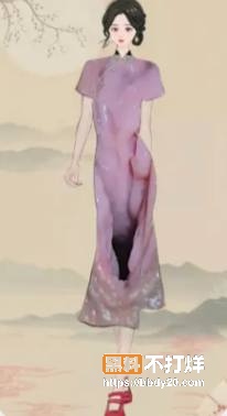 抖音旗袍万福图5