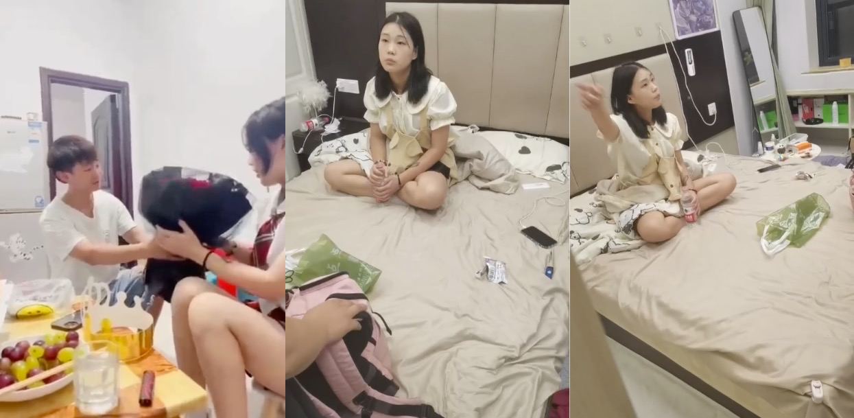 16岁重庆女子ktv内做三陪！出租屋内都是避孕套！还玩过3p1，真猛！