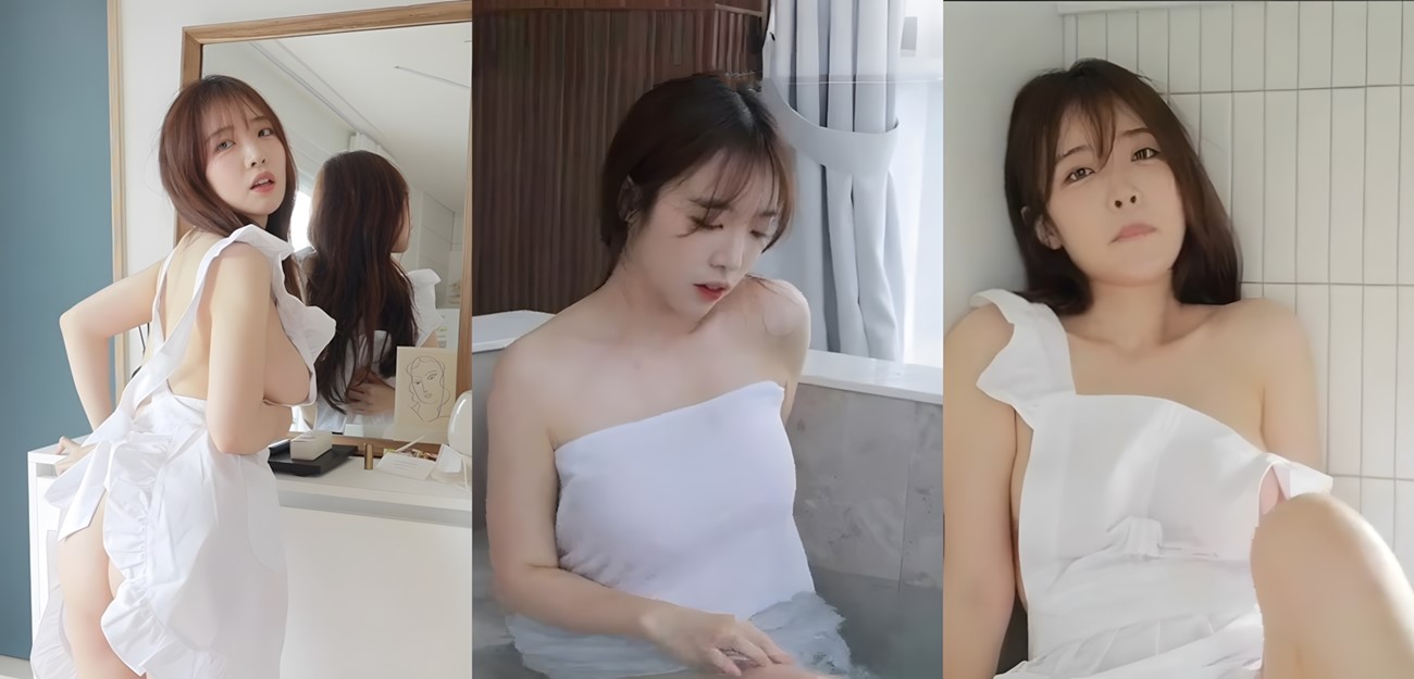 韩国高颜值模特 RINA 最新大尺度写真作品 女仆装的诱惑 若隐若现才最诱人