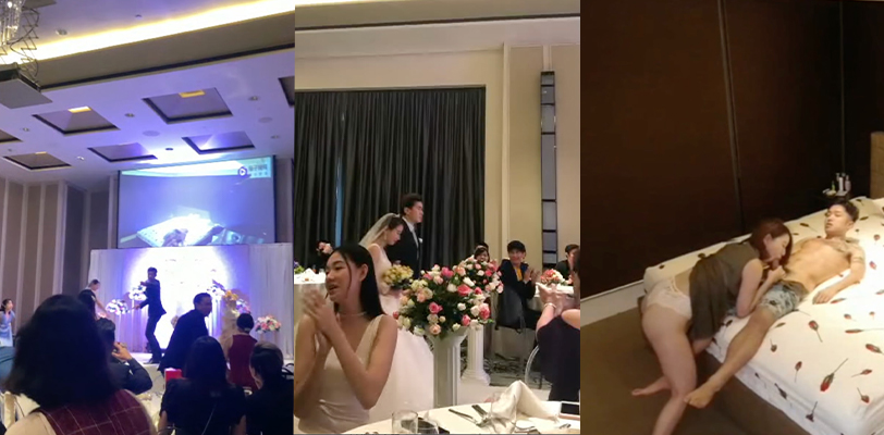 老瓜新吃 福建姐夫门10周年经典回顾 结婚当天大屏幕播放新娘与新郎的姐夫出轨做爱视频