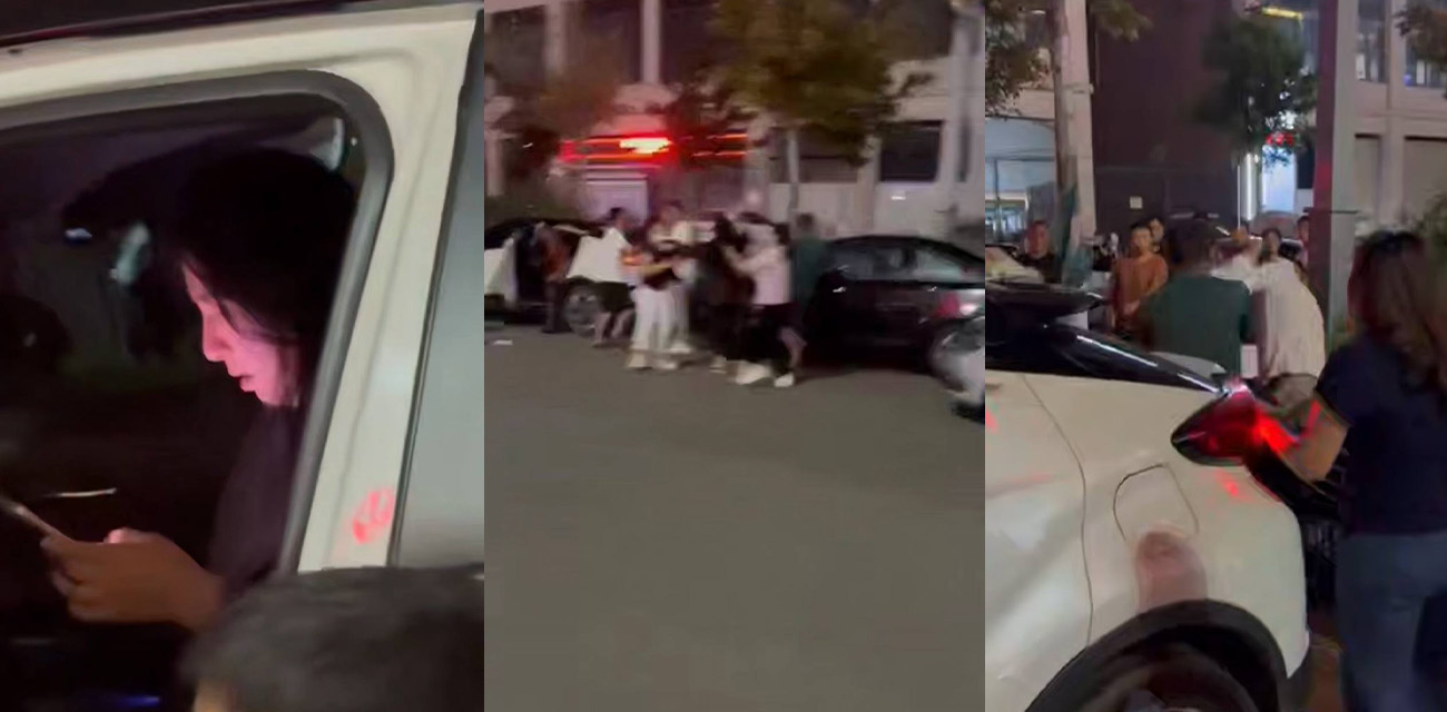 河南商丘万达上演原配抓小三 狗男女双双被群殴 看着真解气