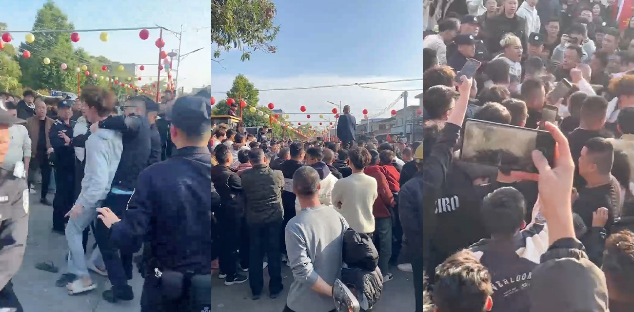 深圳潮羲英歌队训练途中被精神小伙开车扰乱 扬言撞死人有保险公司赔偿被围殴