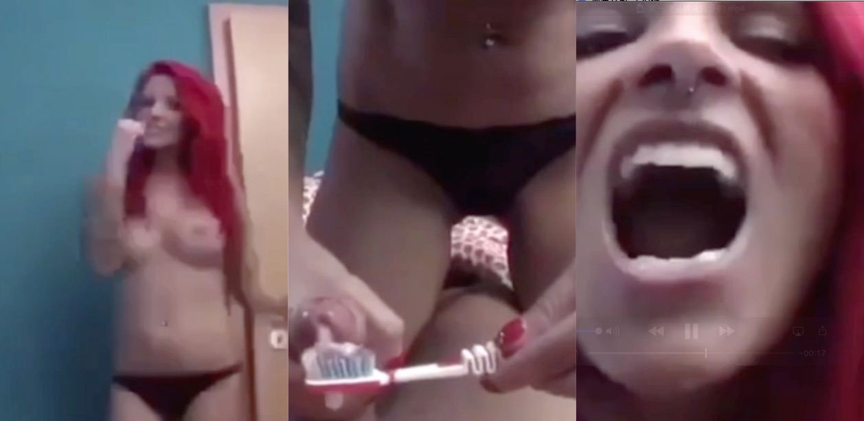 欧美红发女子做爱之后 拿牙刷让射牙刷上 然后用精液刷牙真环保