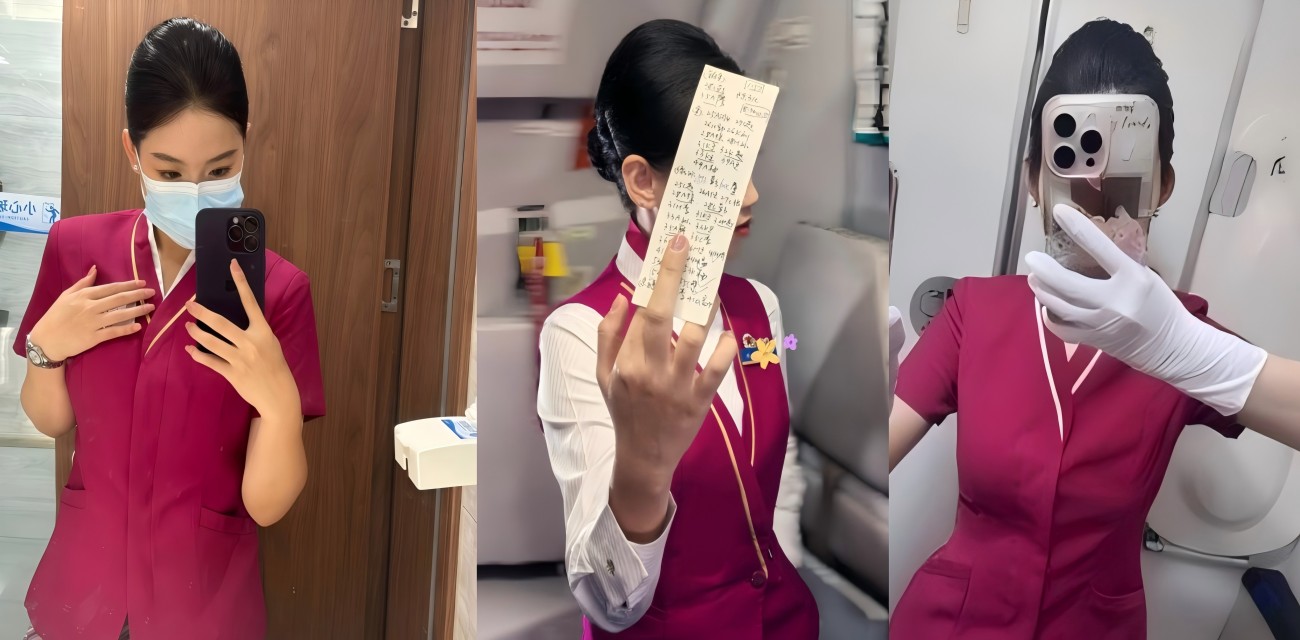 中国南方航空空姐变身福利姬 飞机厕所私会金主 火爆互动视频曝光 中出画面超清晰