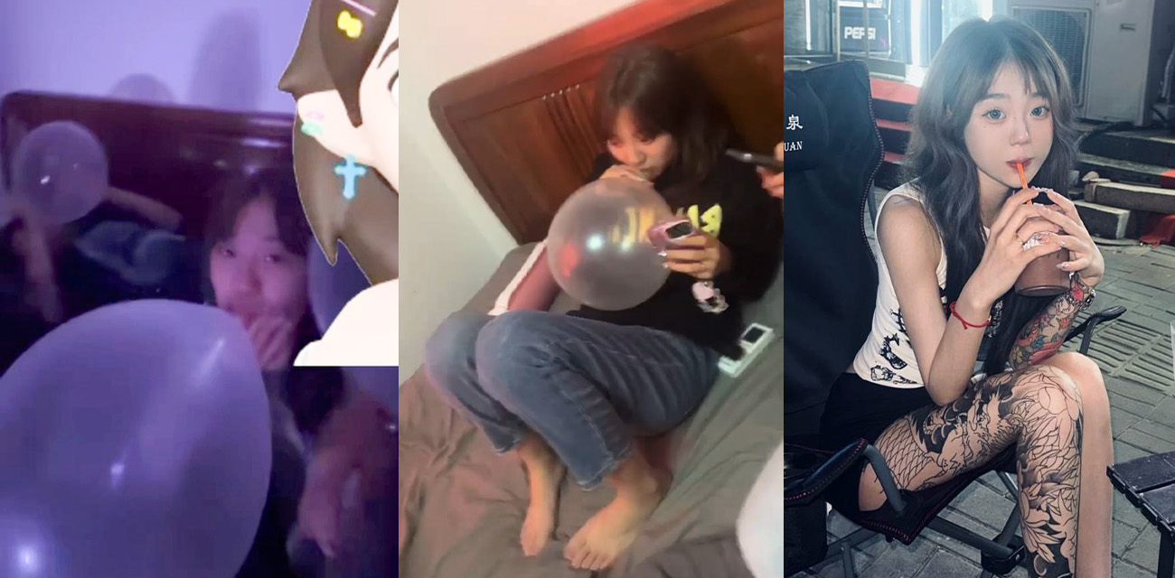 天津红桥区凯莱塞陪酒女贾悦蓉 偷客户的钱被逮住 为了一口笑气甘愿献身被操