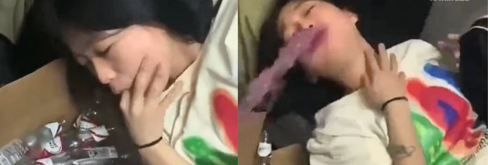 猎奇视频人造喷泉 集美们不能喝就少喝点 可叫人省点心吧 吐得跟喷泉似的