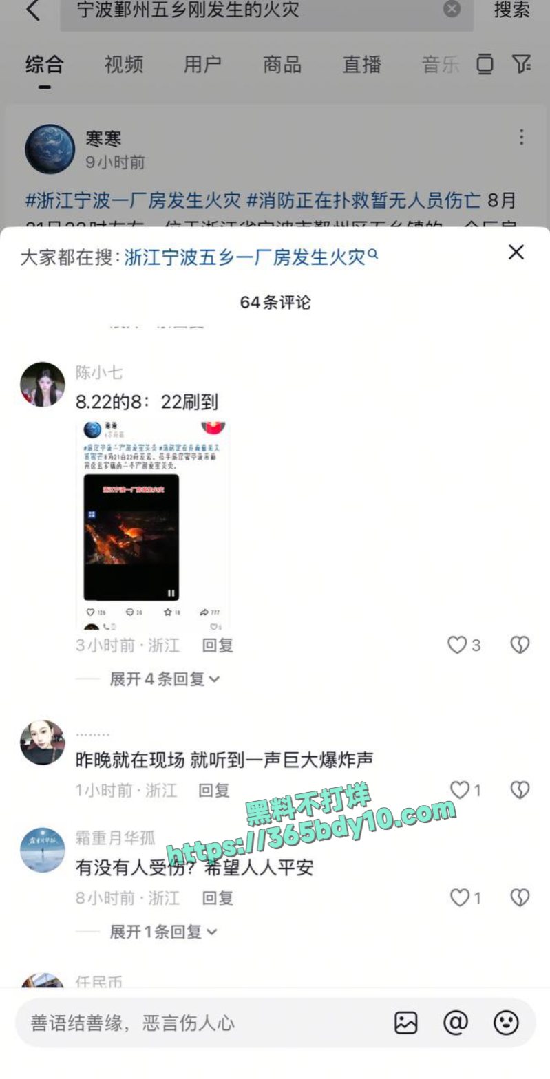 宁波五乡一厂突发火灾3