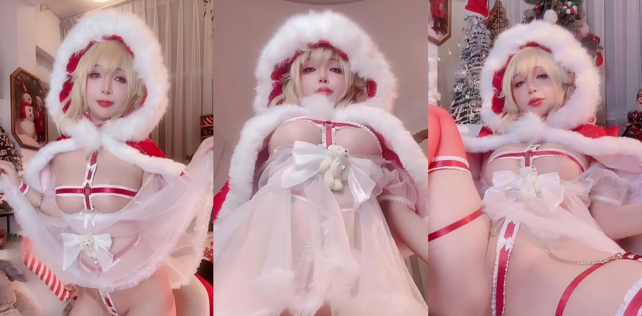 日本巨乳福利姬Umeko J化身Merry Peach Super 抄底拍摄 一览无余