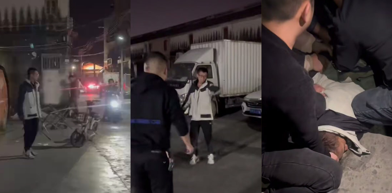 全网热议的潮汕打架事件1V多人街头斗殴现场视频曝光1分42秒完整版