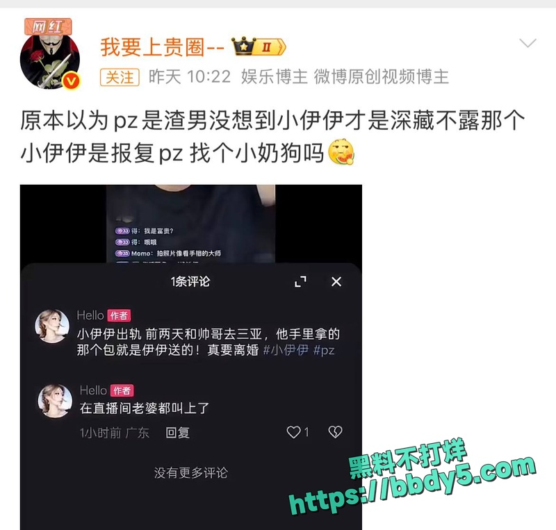 女网红小伊伊包养小鲜肉36