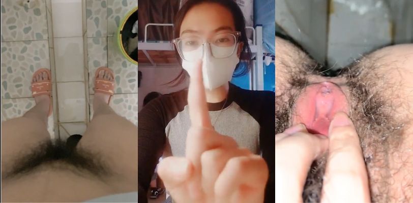 【周导的夏天】真实女大学生宿舍偷偷直播，背着室友自慰的感觉太刺激了！（五合一）