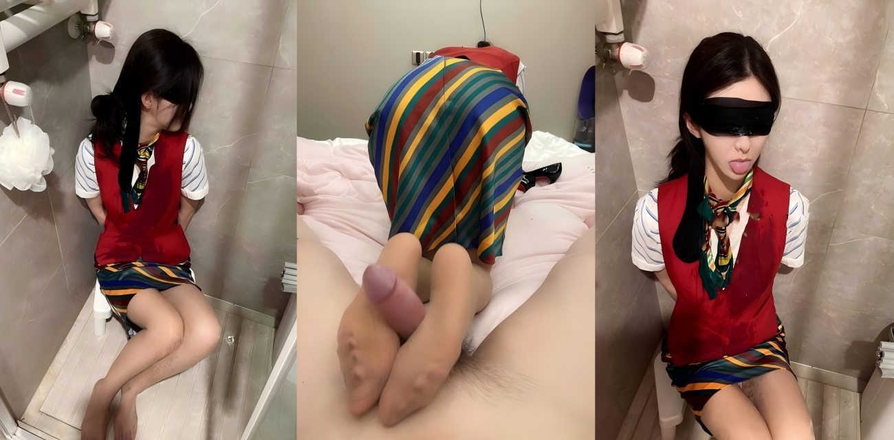 南航空姐汪曲沁 头等舱乘客偷情视频曝光 制服蕾丝眼罩趴床被猛顶